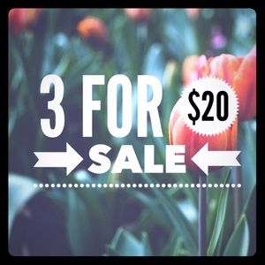 ❤️❤️  3 for 20 Sale ❤️❤️